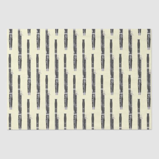 バスーンミュージシャンミュージック先生ウッドウィンド 薄葉紙 (正面)