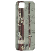 バスーン及び楽譜の電話箱。 一突き色 Case-Mate iPhoneケース (裏面/右)