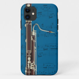 バスーン及び音楽電話箱。 一突き色 iPhone 11 ケース