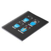 バスーン奏者水オーケストラのミュージシャンのバスーンのギフト ノートブック (左側)