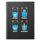 バスーン奏者水オーケストラのミュージシャンのバスーンのギフト ノートブック (正面)