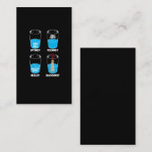 バスーン奏者水オーケストラのミュージシャンのバスーンのギフト 名刺 (正面/裏面)