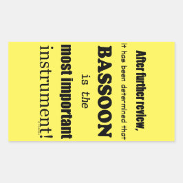 バスーン最も重要な楽器長方形Sti 長方形シール