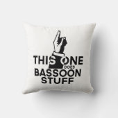 バスーン物おもしろい- Bassoon Music クッション (裏面)