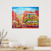 バス付きテレグラフ通りシーン ポスター (キッチン)