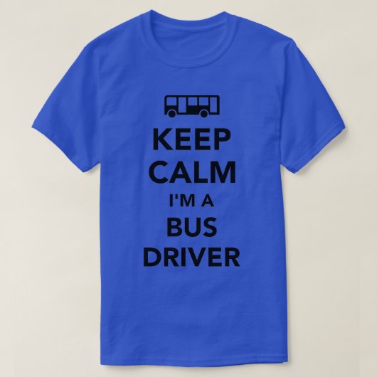 バス保スドライバ1を落ち着ける Tシャツ (デザイン正面)