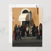 バス停の尼僧 ポストカード (正面/裏面)