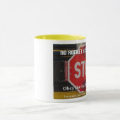 バス停の法律のマグ マグカップ (中央)