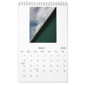 バス停の美しい-朝の感謝の練習 カレンダー (3月 2026)