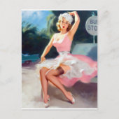 バス停Pin ポストカード (正面)