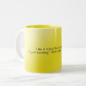 バス助手良い朝スマイル ツートーンマグカップ (正面左)