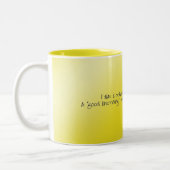 バス助手良い朝スマイル ツートーンマグカップ (左)