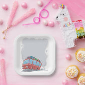 バス吹の煙 ペーパープレート (パーティー)