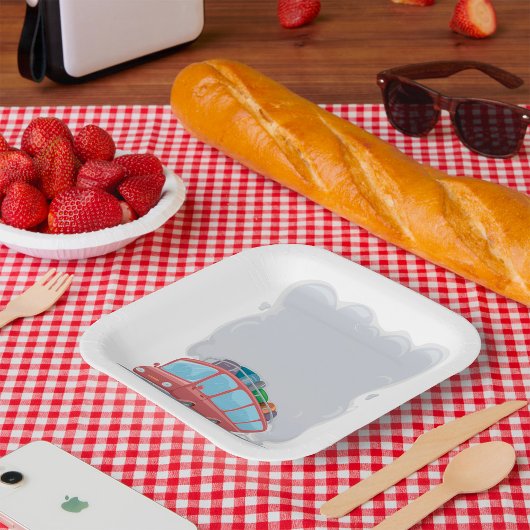 バス吹の煙 ペーパープレート