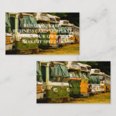 バス墓地ビジネスカードテンプレート 名刺 (正面/裏面)