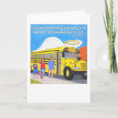 バス天使の挨拶状 サンキューカード (正面)