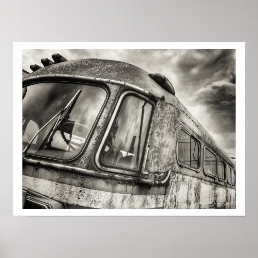 バス廃車のポスター ポスター (正面)