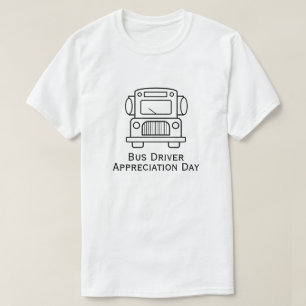 バス概要バスドライバーの感謝の日Tシャツ Tシャツ
