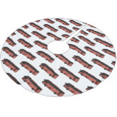 バス漫画のイラストレーション ブラッシュドポリエステルツリースカート (アングル)