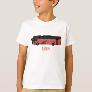 バス漫画のイラストレーション Tシャツ