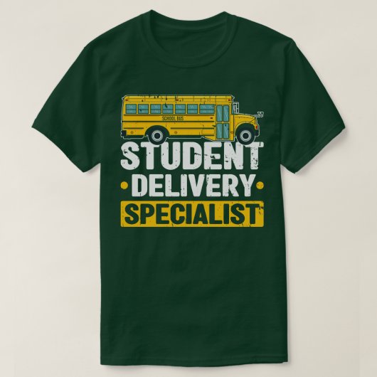 バス監視学生配達専門員 Tシャツ (デザイン正面)