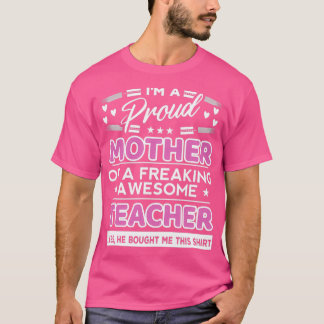 バス誇りを持ったの運転手の素晴らし母親 Tシャツ