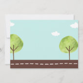 バス誕生日招待状スクールバスの車輪パーティー 招待状