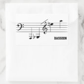 バス遊ーン山脈 長方形シール (バッグ)