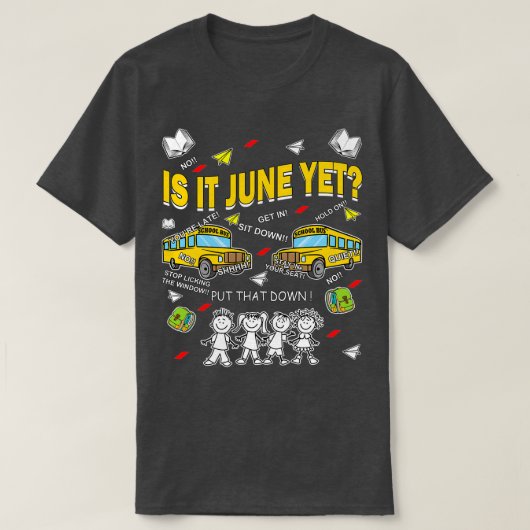 バス運転手ことわざバススクールバスギフト1 Tシャツ (デザイン正面)