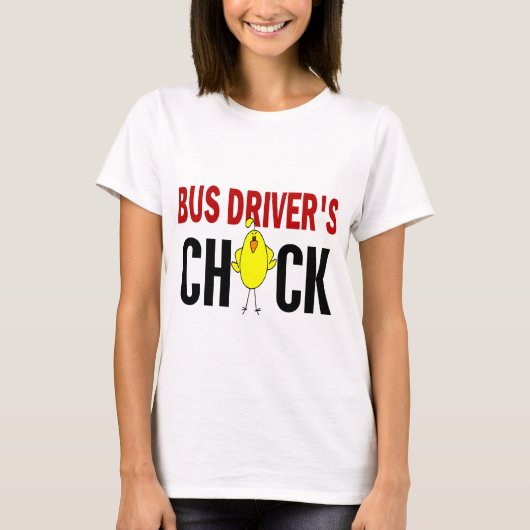 バス運転手のひよこ Tシャツ (正面)