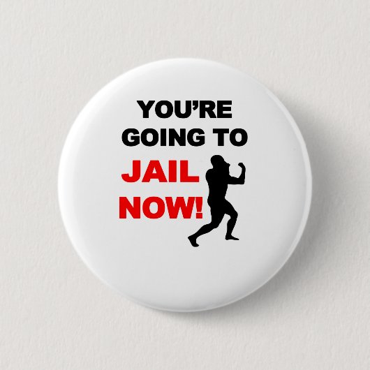 バス運転手のアッパーカット 缶バッジ (正面)