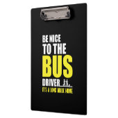 バス運転手のオムニバスの運転バスに乗る クリップボード (左)