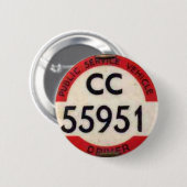 バス運転手のバッジイギリス 缶バッジ (正面&裏面)