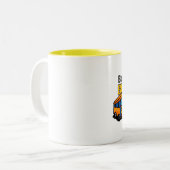 バス運転手のマグにニースがあって下さい ツートーンマグカップ (正面左)