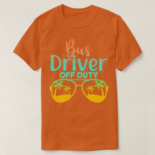 バス運転手オフ関税2 Tシャツ (デザイン正面)