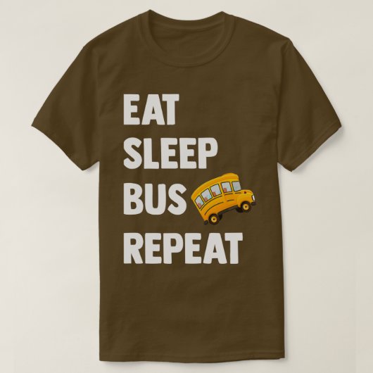 バス運転手オムニバススクールバス公共交通機関12 Tシャツ (デザイン正面)