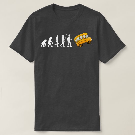 バス運転手オムニバススクールバス公共交通機関8 Tシャツ (デザイン正面)