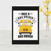 バス運転手 カード (黄色い花)