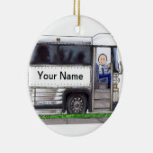 バス運転手-男性 セラミックオーナメント (右)