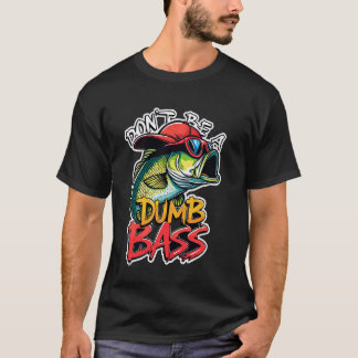 バス釣りおもしろグラフィック マスター Tシャツ