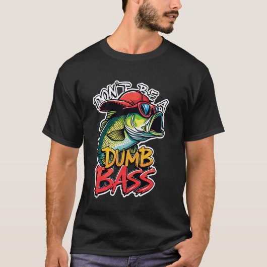 バス釣りおもしろグラフィック マスター Tシャツ (正面)