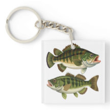 バス釣りの釣り人と釣り女