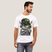 バス釣りユーモア Tシャツ (正面フル)