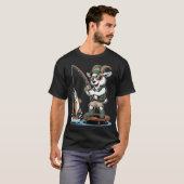バス釣り好きなヤギ Tシャツ (正面フル)