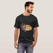 バス釣り好きなラージマウスバスの釣り人用 Tシャツ (正面フル)