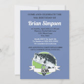 バス釣り誕生日男性趣味招待状 招待状 (裏面)