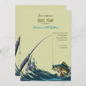 バス釣り 招待状 (正面/裏面)