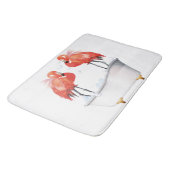 バス間抜けにピンクのフラミンゴ バスマット (アングル)