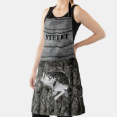 バス魚釣り名ウッドスポーツアウトドア エプロン (インサイチュ)