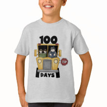 バス100日の学校Tシャツとギフト